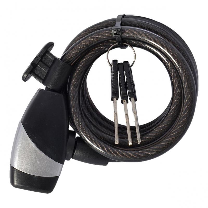 Antivol Câble 10 x 1800 mm clé coil10 Noir OXC