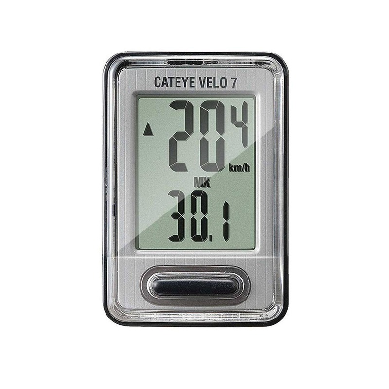 Compteur vélo Cateye Velo 7 Wired Gris