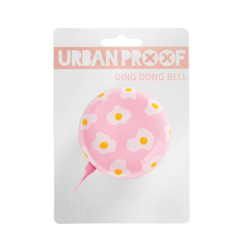 Sonnette Urban Proof Ding Dong 6,5 cm Œuf Rose