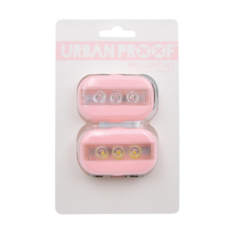 Kit d'éclairage avant + arrière Urban Proof LED Clip Rose