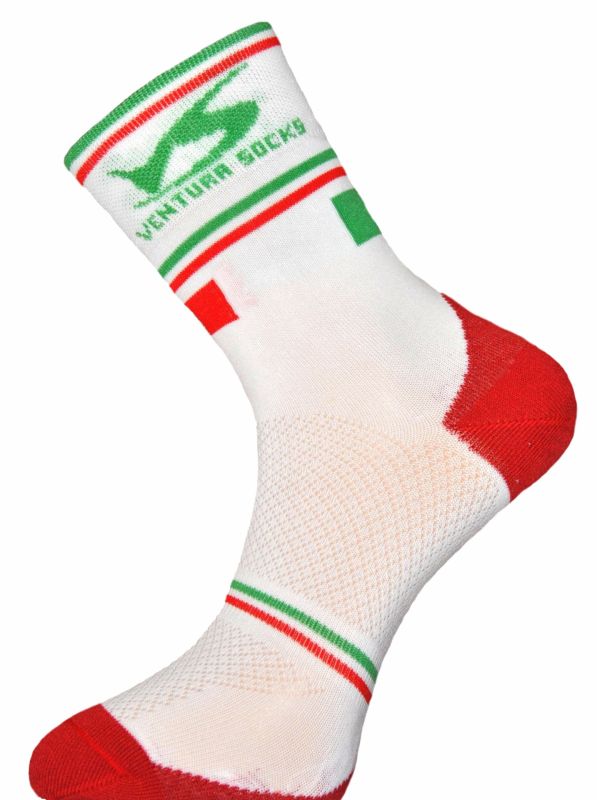 Chaussettes Ventura Socks Carbone Nation Italie Blanc- 35/38
