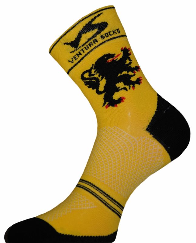 Chaussettes Ventura Socks Carbone Région Lion des Flandres- 35/38