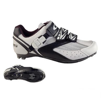 Chaussures Route GES Corsa 2 Velcros + Clic Blanc/Noir- 39