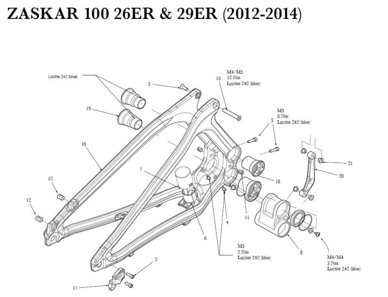 Patte de dérailleur GT Zaskar Carbon 100 9R ATIDH0234