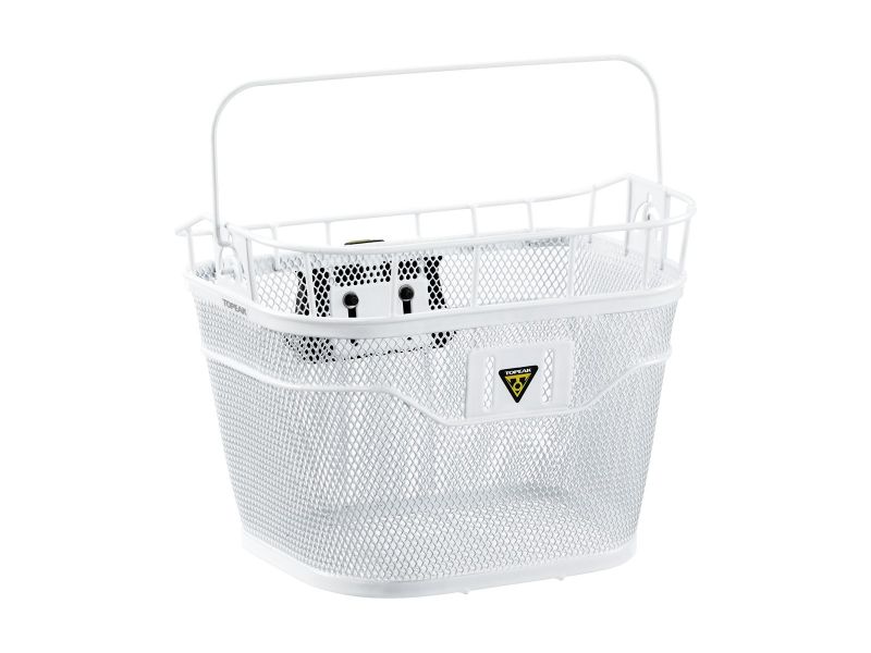 Panier avant Topeak Wire Basket + fixation Quickclick VAE 16 L Blanc