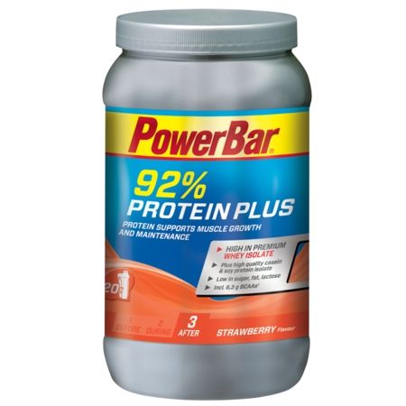 Boisson de récupération PowerBar ProteinPlus 92% Fraise 600 gr