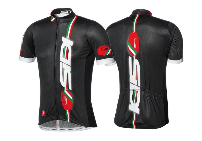 Maillot manches courtes Sidi by Castelli Dino Noir- S