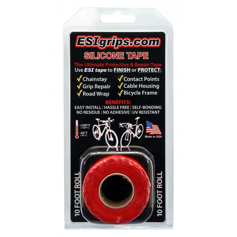 Protection de cadre multi-usage ESI Grips Bande silicone 3 m Rouge