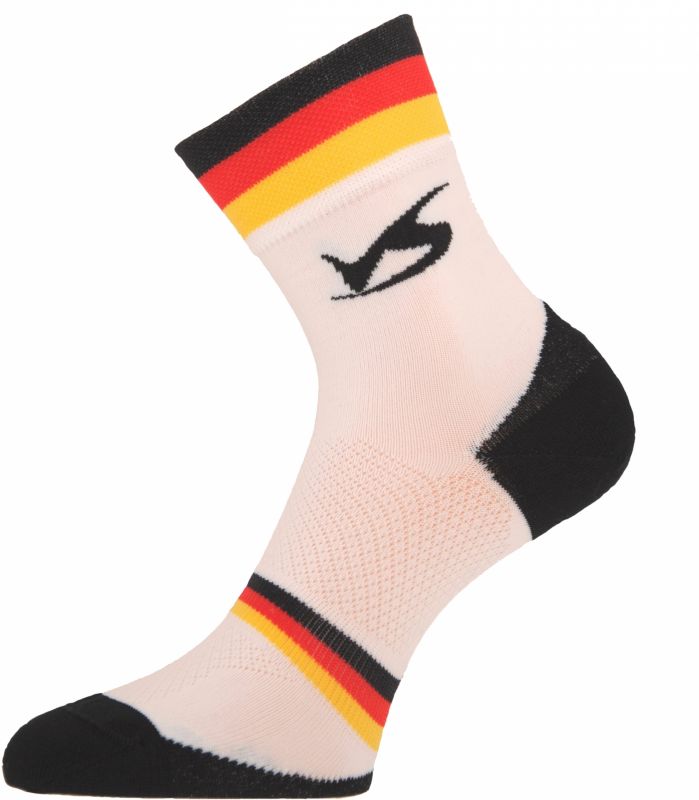 Chaussettes Ventura Socks Carbone Nation Allemagne Blanc- 35/38