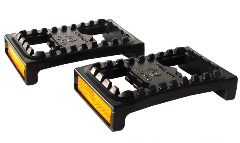 Plateformes Shimano SM-PD 22 pour pédales SPD Noir/Réflecteur