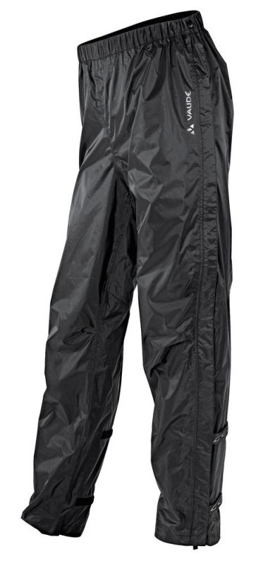 Pantalon imperméable Vaude Men's Fluid Full-zip Pants II Noir- XS