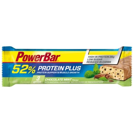 Barre protéinée PowerBar ProteinPlus 52% Chocolat/Menthe 50 gr